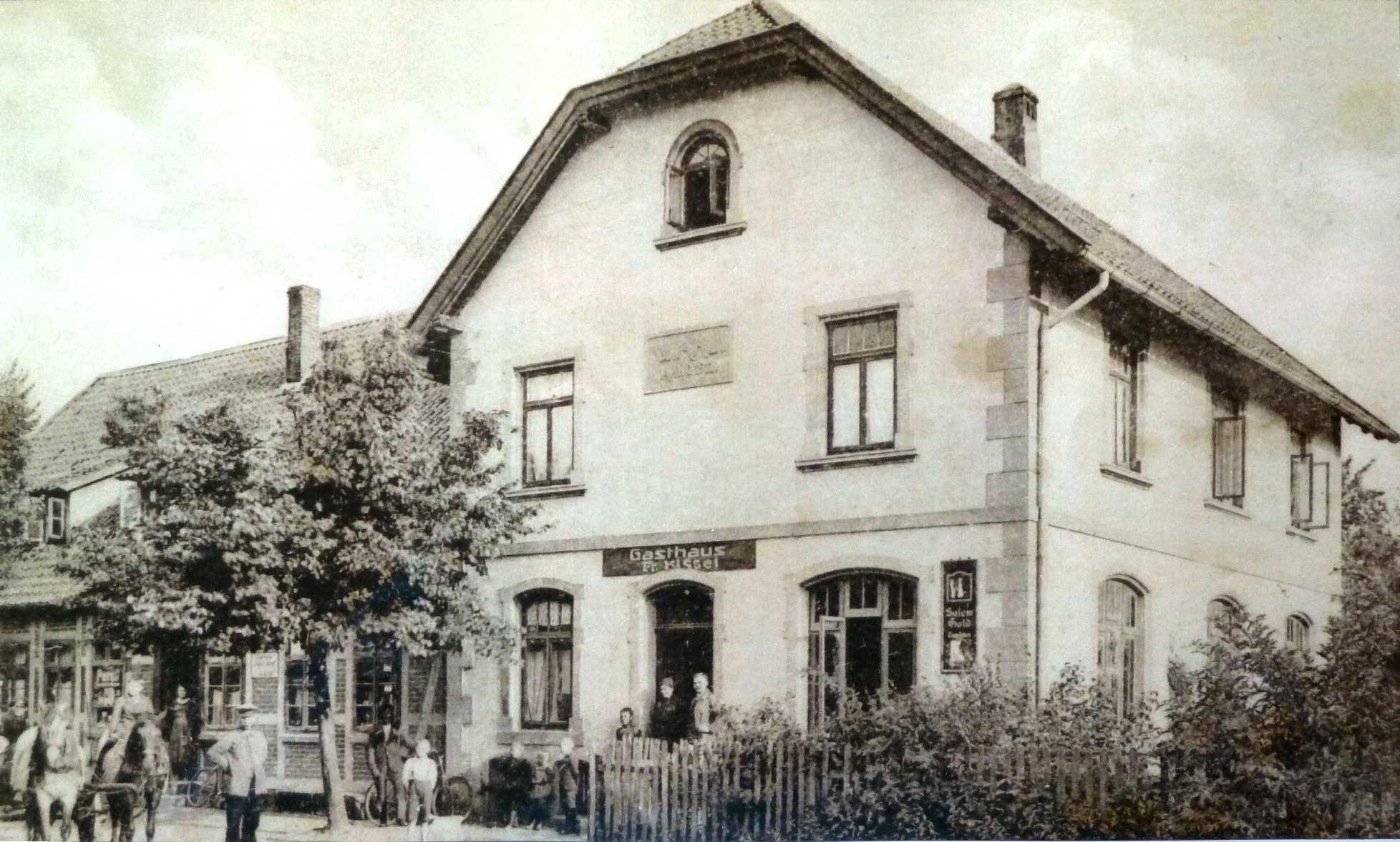 Gasthaus Zur Post zur Zeit der Errichtung 1907